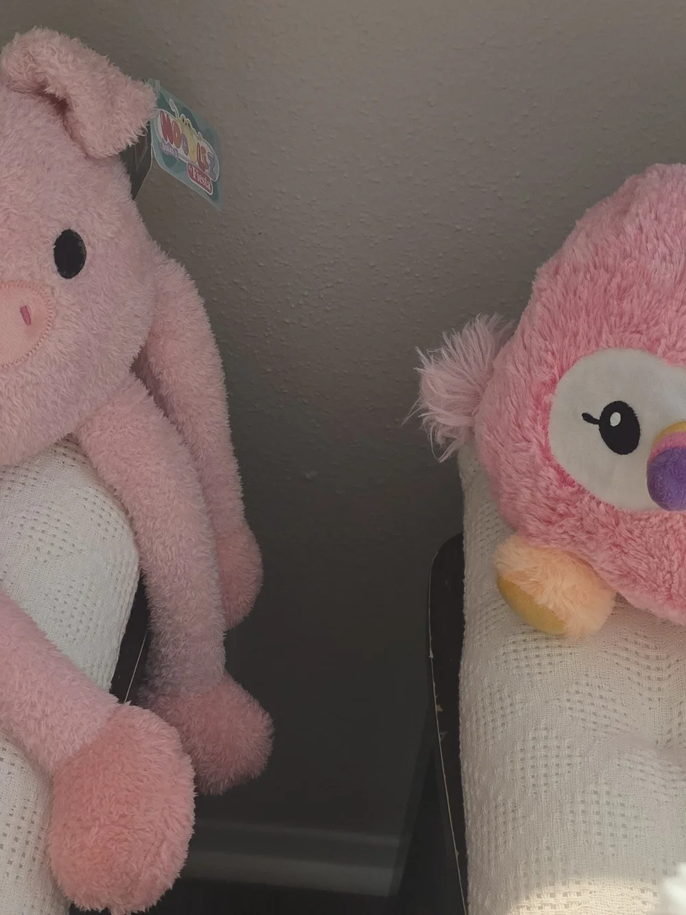 Fiesta Plush Pink Pig and Bird Small Pet Toys